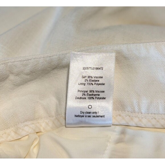 Veronica Beard Womens Pants White Robinne Pleated Crepe Wide Leg Dress Size 10 - Picture 9 of 9